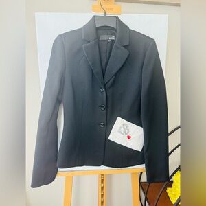 NWOT Love Moschino Black Blazer Mail sign US Sz 6 IT 42